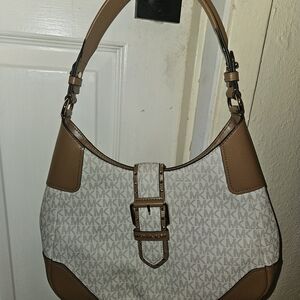 Michael Kors Brown and Cream Women's Bag
